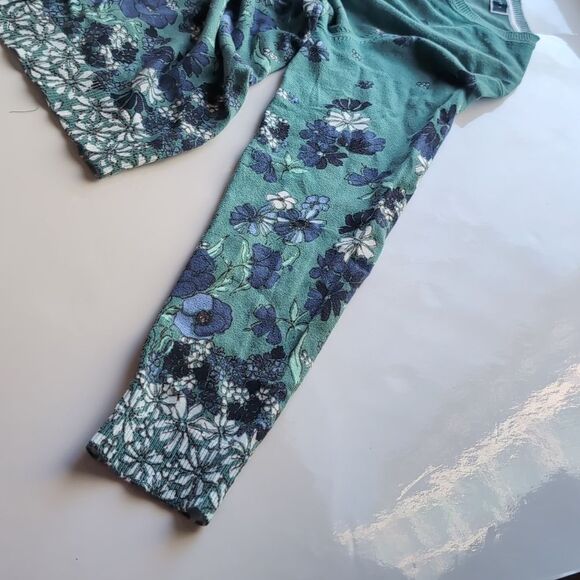 NWT Karen Scott Teal Floral Field Flowers Cardigan S - Picture 3 of 9